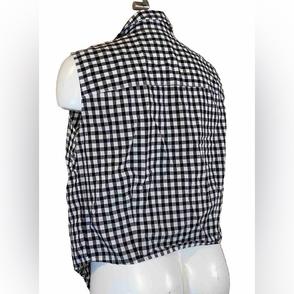 Lauren Ralph Lauren Sleeveless Gingham Tie crop top - Picture 8 of 11
